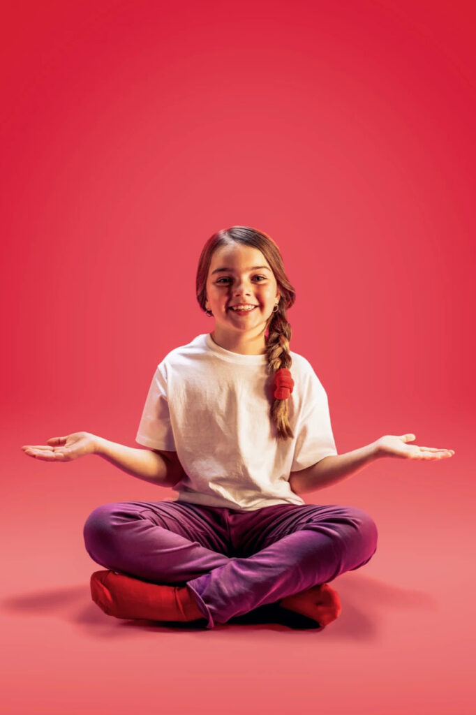 Criança participante da campanha "Oferece Dignidade"