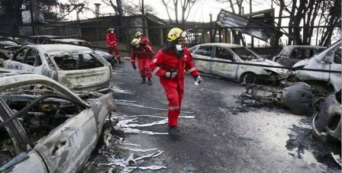 Cruz Vermelha apoia as vítimas dos incêndios devastadores na Grécia